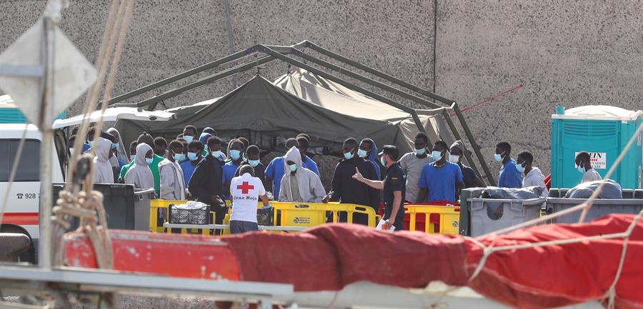 Archivado el caso del campamento de migrantes en Arguineguín