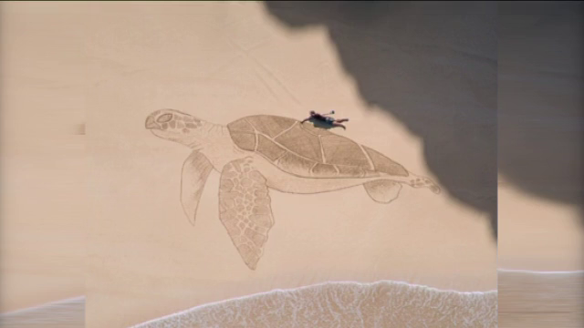 José Assima, la playa como lienzo