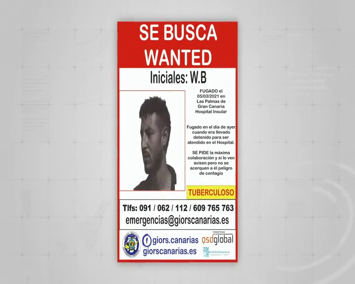 Buscan a un hombre con tuberculosis que se fugó del Hospital Insular