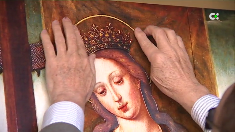 Cuadros para personas ciegas en la Casa de Colón