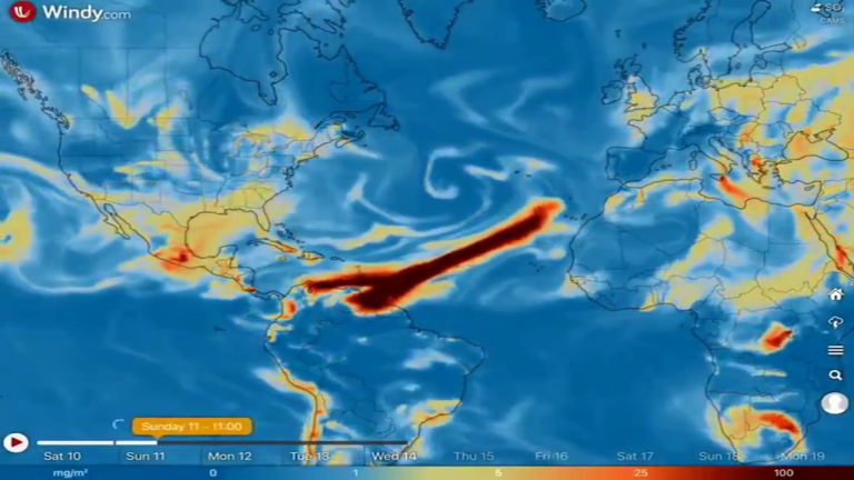 Los expertos aseguran que no hay motivos para preocuparse por la nube de dióxido de azufre