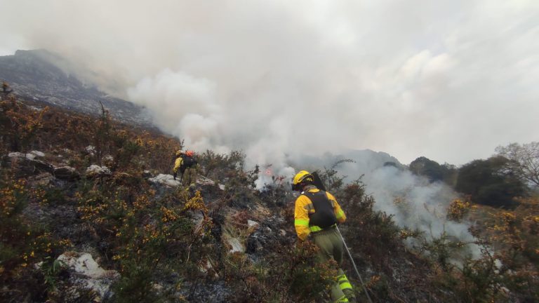 Cantabria ha registrado un total de 26 incendios forestales en los dos primeros días de abril