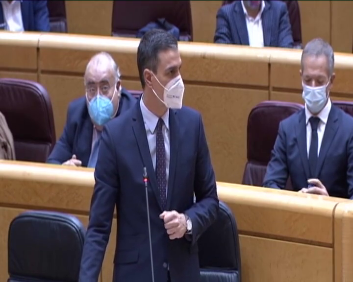 Sánchez ha asegurado en el Senado que el Gobierno «se ha volcado» con Canarias para su recuperación