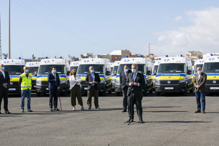 Gran Canaria renueva su flota de ambulancias básicas con 111 unidades para el transporte sanitario no urgente