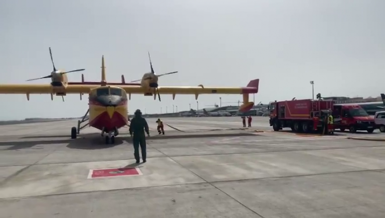 Los aviones anfibios repostarán en tierra por el mal estado del mar