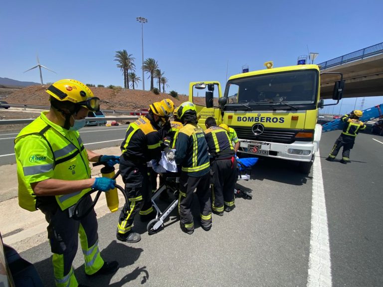 Accidente de tráfico en Gran Canaria deja un herido con contusiones