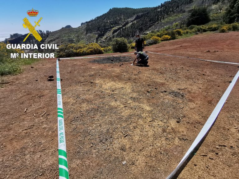 La Guardia Civil destruye una mina anticarro de instrucción en Gran Canaria