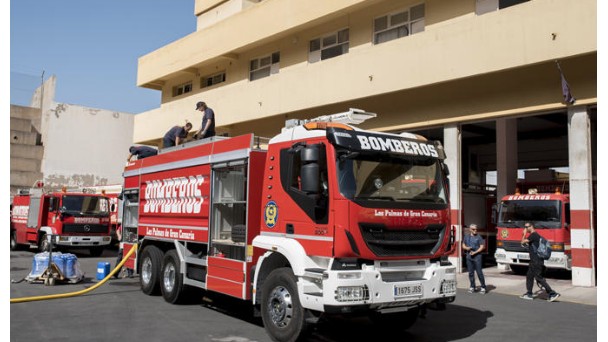 Incendio en el interior de una vivienda en Ingenio