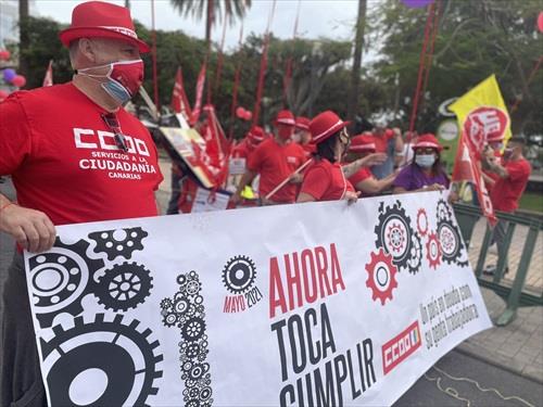Canarias defiende el Primero de Mayo como un «día de inflexión» en la historia de las reivindicaciones sindicales