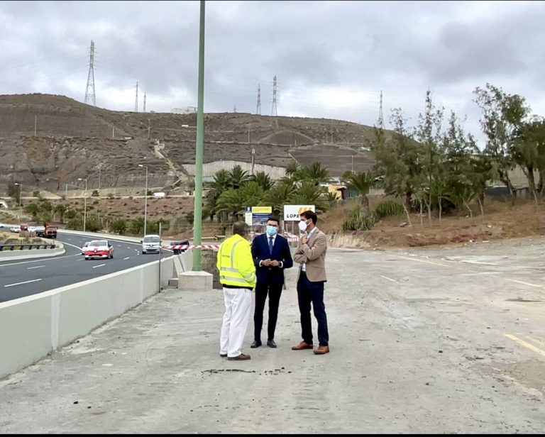 La Consejería de Obras Públicas, Infraestructuras, Transporte y Movilidad concluye las obras de reparación de la GC-1 en la zona de Tívoli
