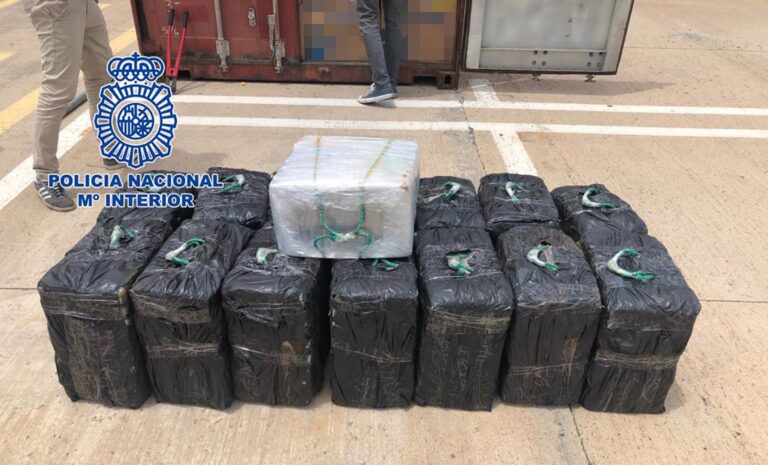 Descubren 450 kilos de cocaína ocultos en un contenedor en Las Palmas de Gran Canaria