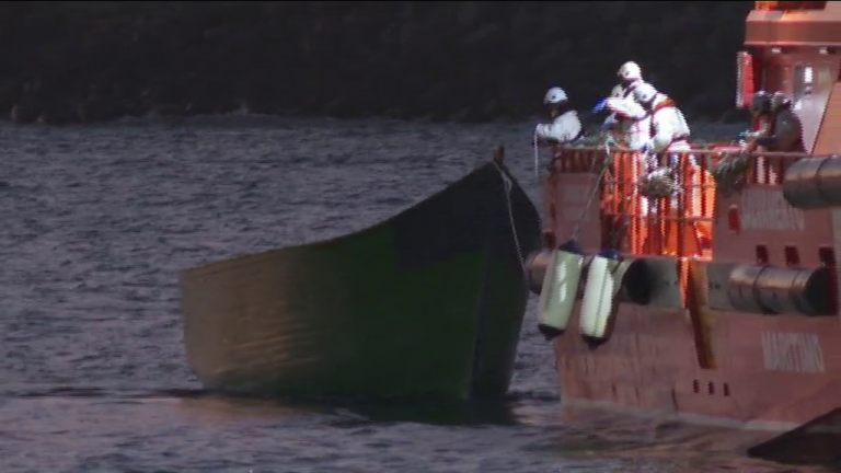 Tres fallecidos del cayuco que llegó de madrugada a Gran Canaria