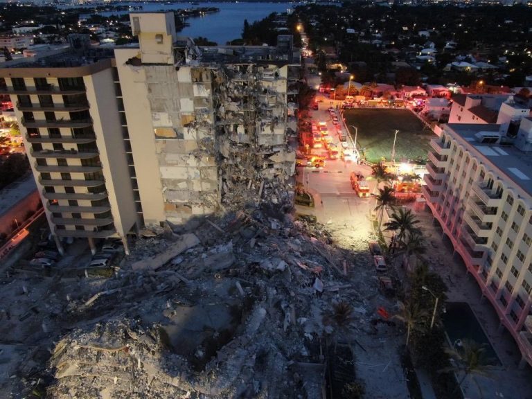 Ya son 10 los fallecidos a causa del derrumbe de un edificio residencial en Miami