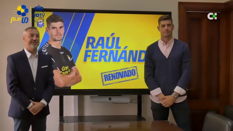 El guardameta Raúl Fernández renueva por dos temporadas con la UD Las Palmas