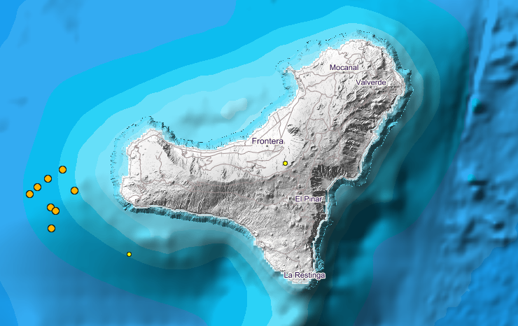 8 terremotos en el Hierro