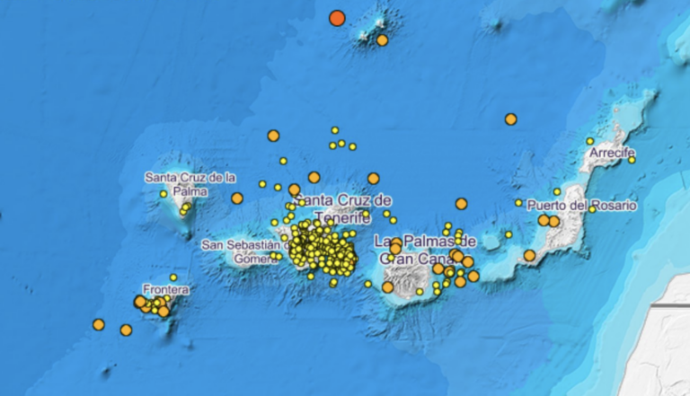 Localizados 158 terremotos en Canarias durante mayo