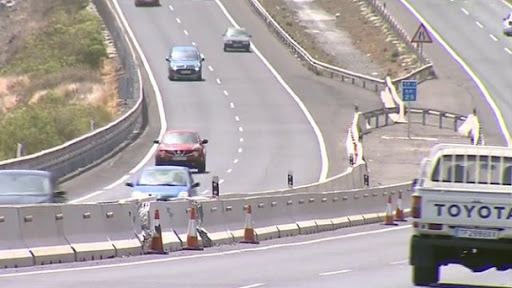 Continúa este domingo el reasfaltado de TF-1 entre Tajao y el Polígono Industrial de Granadilla