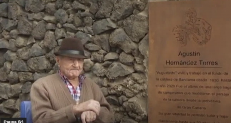 La Caldera de Bandama rebautiza su sendero en reconocimiento a «Agustinito»