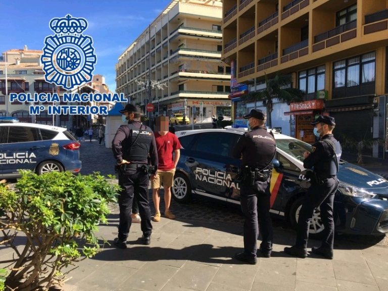 Detenido por robar dos teléfonos móviles en plena calle en Playa Jardín