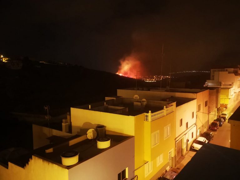 Estabilizado el incendio en la zona de Lomo El Diviso, en Gran Canaria