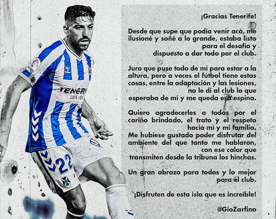 Zarfino se despide con la «espina» de no «dar lo que se esperaba» de él