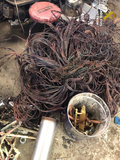 Detenidos autores robo cobre