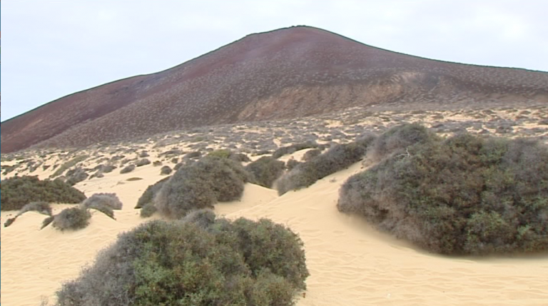 Playa de Las Conchas, contraste de colores