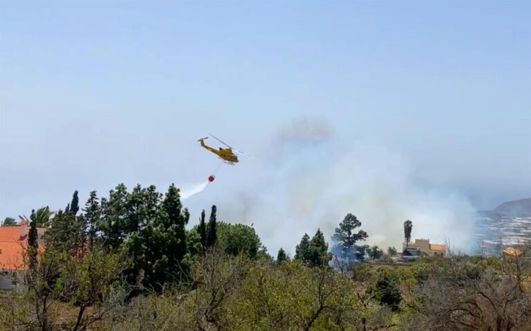 Decenas de viviendas afectadas por el incendio de La Palma