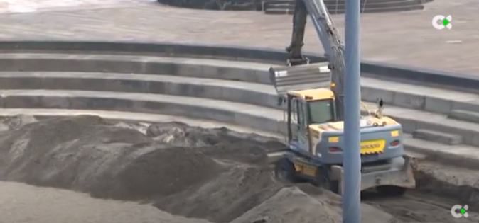 Comienzan las obras del nuevo dique de la Playa de Bajamar en Tenerife
