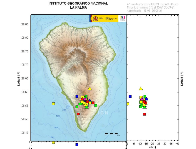 La Palma registra una veintena de seísmos, cuatro de ellos sentidos por los vecinos
