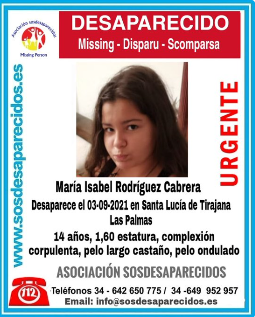 Buscan a una menor desaparecida en Gran Canaria