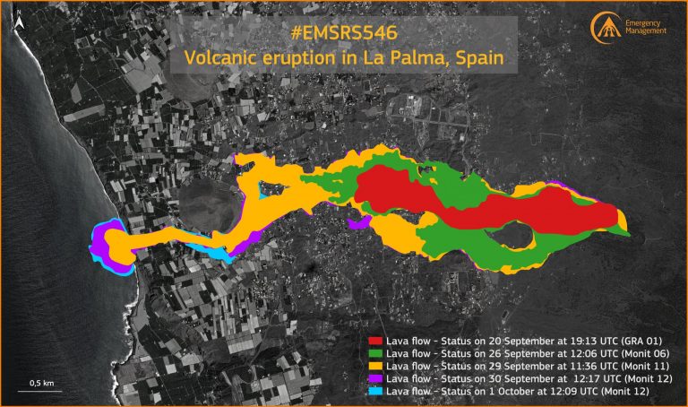 Copernicus detecta 880 construcciones destruidas por la lava