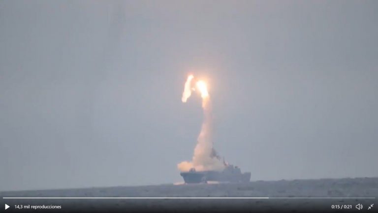 Rusia lanza por primera vez un misil de crucero hipersónico ‘Tsirkon’ desde un submarino nuclear