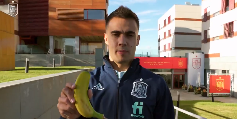 La selección española, con La Palma
