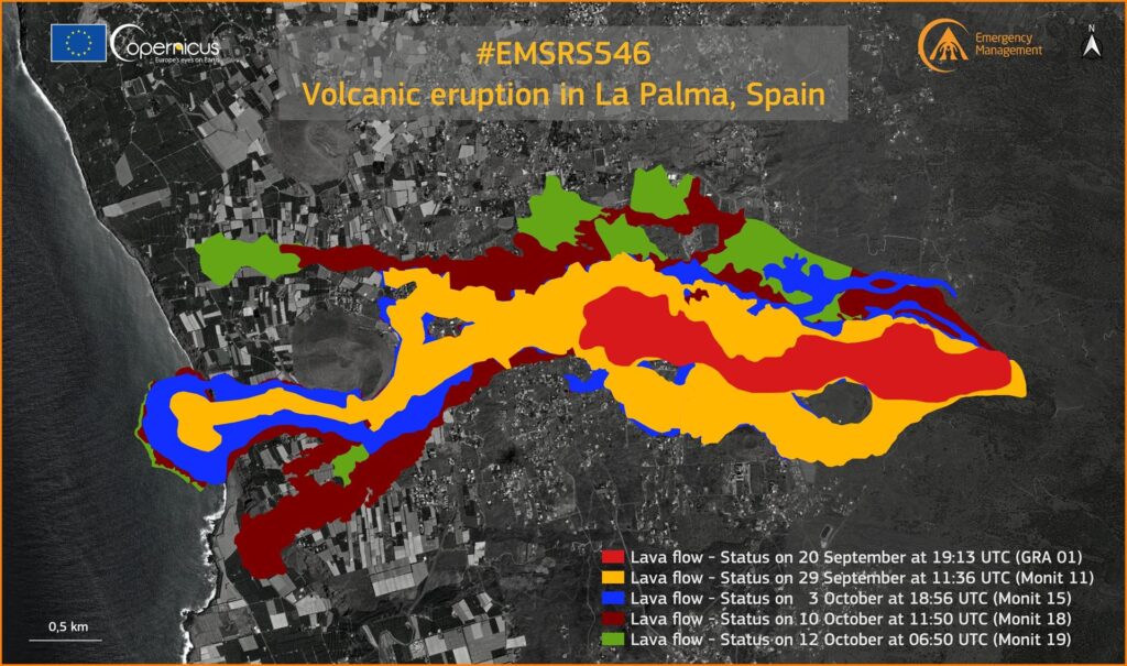 La lava afecta a 656 hectáreas y destruye 1.458 edificaciones 