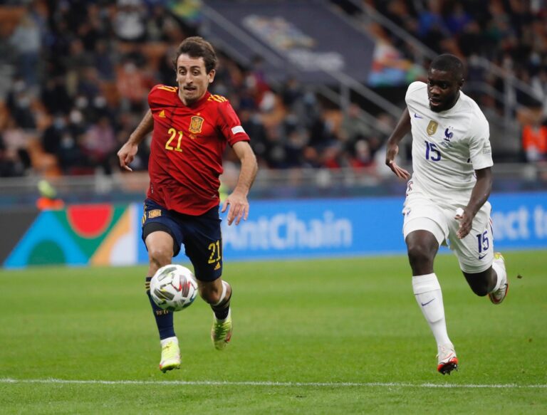 Mbappé le da la Liga de Naciones a Francia con un dudoso gol a España (1-2)