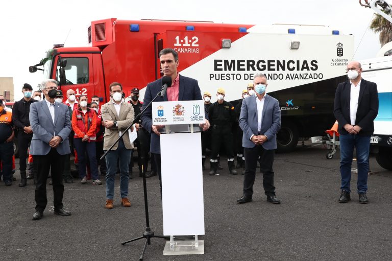 Sánchez: «No vamos a olvidar a La Palma y trabajaremos en su reconstrucción»