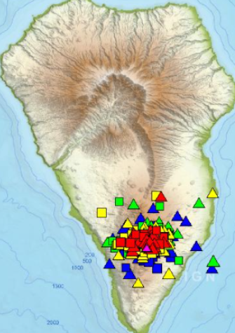 Un terremoto de magnitud 4,2 entre los 24 sismos de esta madrugada en La Palma