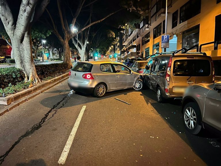 Conductores ebrios causan dos accidentes en Santa Cruz de Tenerife