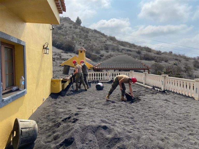 Una salida eficiente para la ceniza generada en el volcán de La Palma