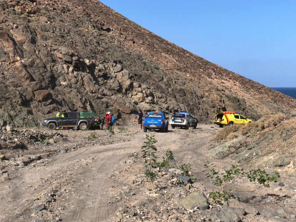 Herido grave un varón en una zona de difícil acceso en Fuerteventura