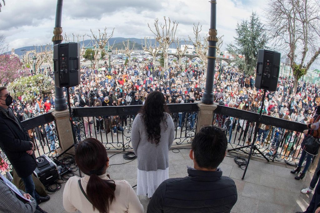 Multitudinaria protesta para retomar la búsqueda de los marineros del Pitanxo