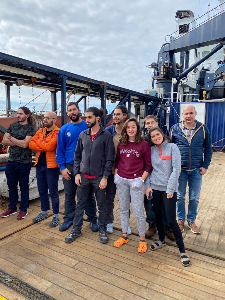 Miembros del equiop de investigación de la campaña oceanográfica