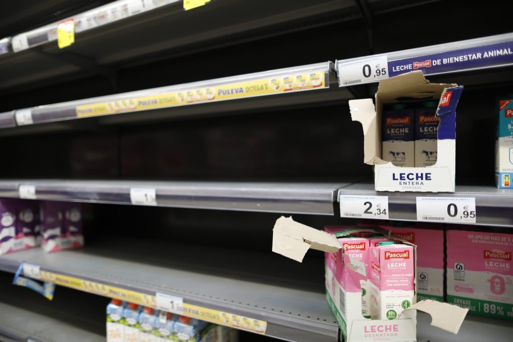 El miedo al desabastecimiento dispara las compras de alimentación