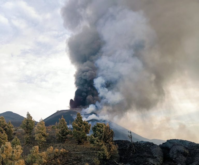 La erupción no supuso un riesgo radiológico «significativo» para los habitantes de La Palma