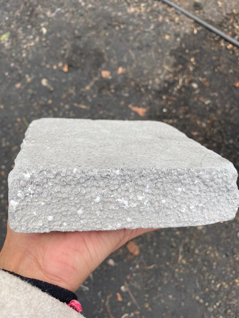 Fabricar ladrillos con las cenizas del volcán de La Palma