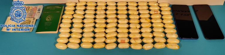 Detenido en Lanzarote con más de un kilo de cocaína en el interior de su cuerpo
