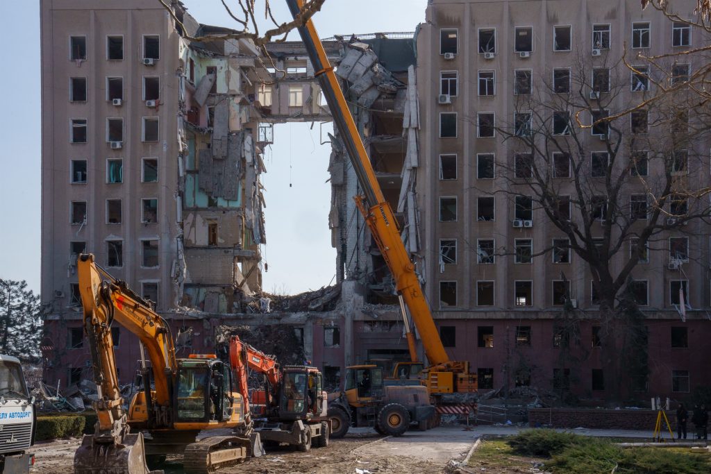 Edificio destruido Mikolaiv. Europa Press