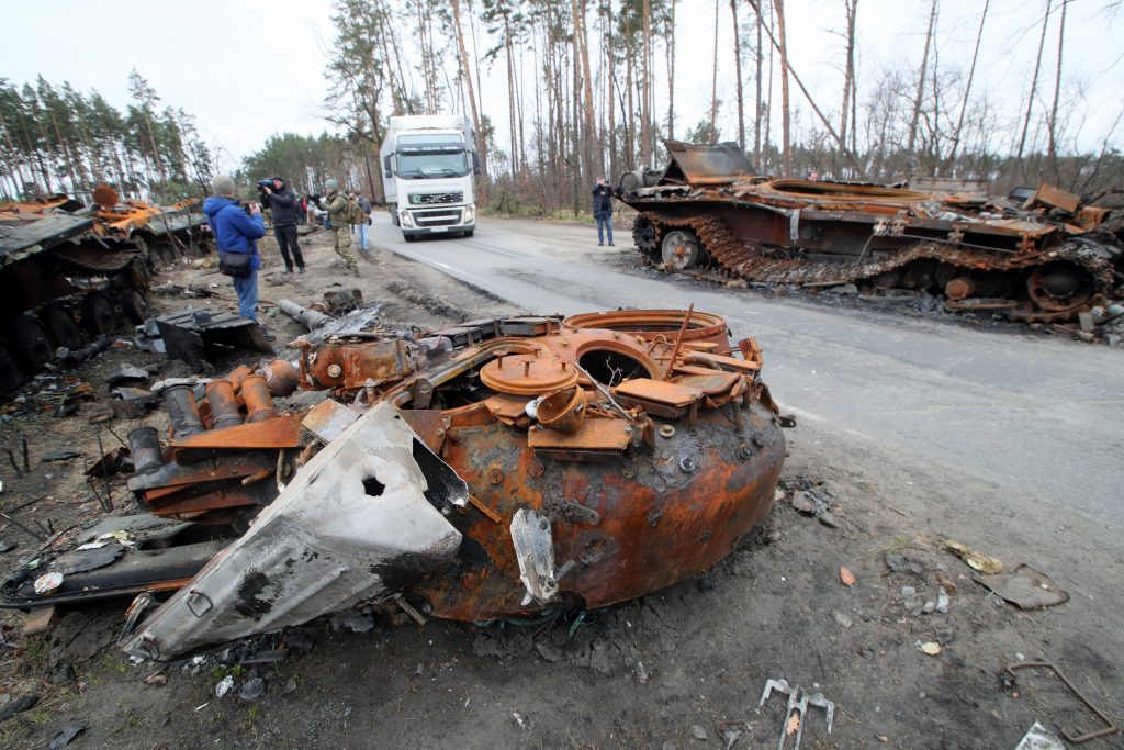 Vehículos militares rusos destruidos en Ucrania (Foto: Europa Press)