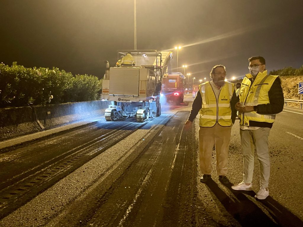 Desvíos nocturnos en la GC-1 por el inicio de las obras de asfaltado